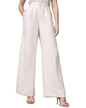 Donna Karan Pleated Wide Leg Pants - Pink