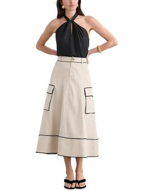 Toccin Shiloh Cargo Skirt - White