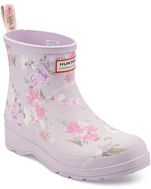 HUNTER X Loveshackfancy Play Short Rain Booties - Purple
