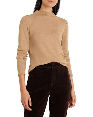 NIC+ZOE Everyday Sparkle Ruched Top - Black