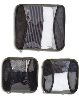 Baggallini Compression Cubes, Set Of 3 - Black