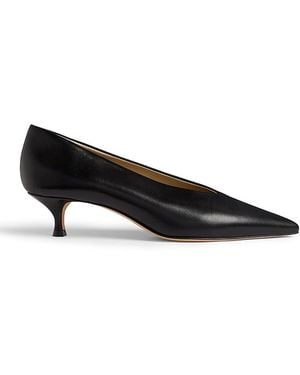 Le Monde Beryl Babouche Kitten Heel Pumps - Black