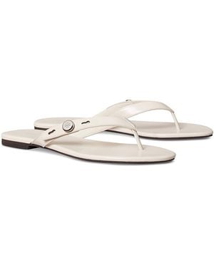 Tory Burch Romy Thong Sandals - White