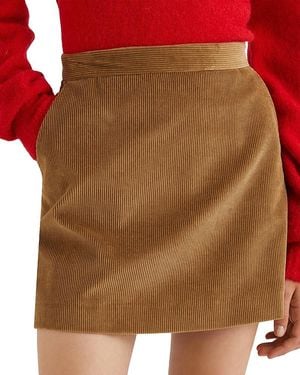 Marella Corduroy Mini Skirt - Brown