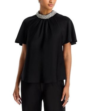 Jonathan Simkhai Loreta Embellished Top - Black