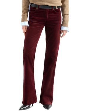 7 For All Mankind The Leggy Mid Rise Bootcut Jeans - Red