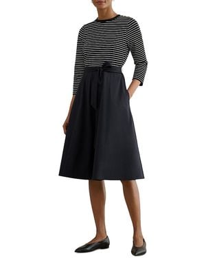 Hobbs Viviana Combo Dress - Black