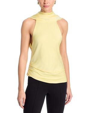 Jonathan Simkhai Samira Draped Neck Top - Multicolor