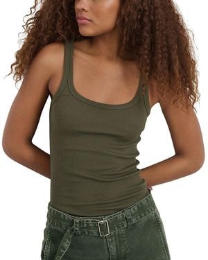 Alex Mill Mckenna Slim Fit Ribbed Tank - Green