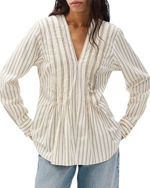Rag & Bone Asher Stripe Top - Natural