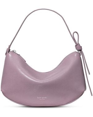 Kate Spade Loop Glazed Leather Shoulder Bag - Purple