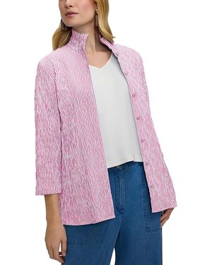 Foxcroft Carolina Jacquard Top - Purple
