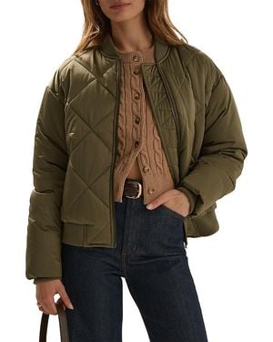 FAVORITE DAUGHTER The Favorite Bomber Quilted Jacket - Brown