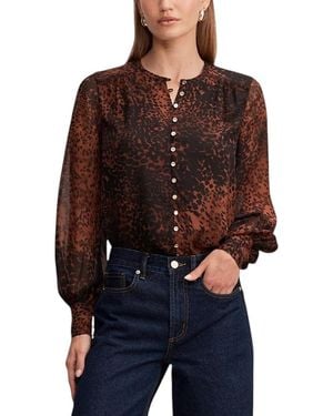 EVER NEW Rinna Printed Blouse - Red