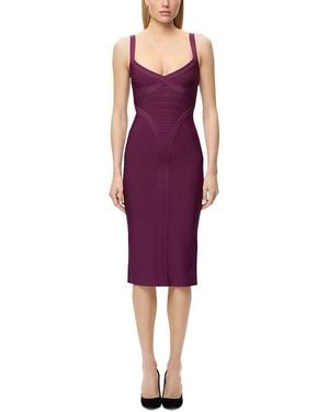 Hervé Léger The Greta Dress - Purple