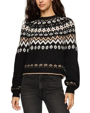 Z Supply String The Lights Fair Isle Sweater - Black
