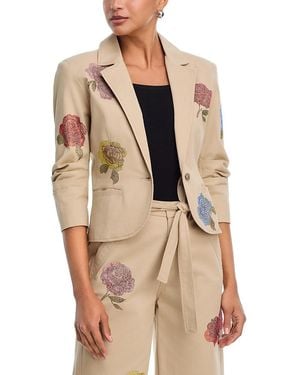 Cinq À Sept Heatset Roses Le Petit Khloe Blazer - Natural