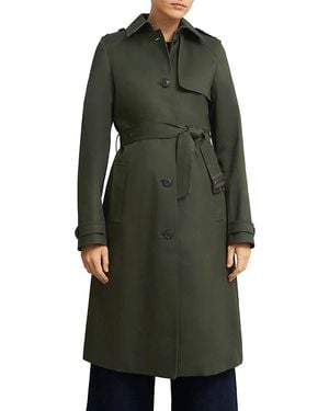 Hobbs Petite Hallie Trench Coat - Green