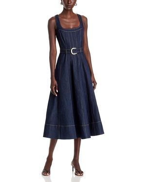 Cinq À Sept Cambree Belted Midi Dress - Blue