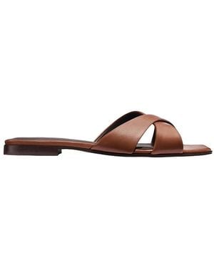 Margaux The Selene Flat Sandal - Brown