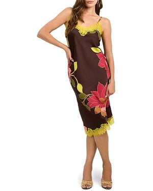 Trina Turk Short Print Caramia Dress - Red