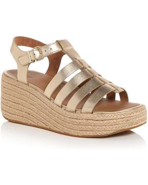 Fitflop Fisherman Espadrille Wedge Sandals - Natural