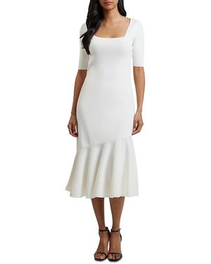 Ted Baker Miyhaa Knit Midi Dress - White