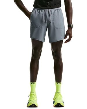 Nike Stride Slim Fit Running Shorts - Blue