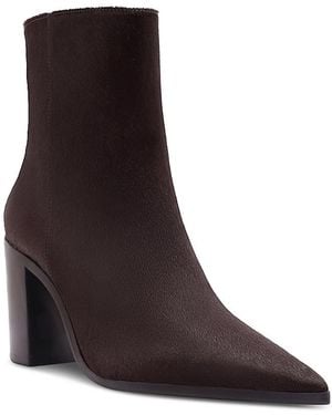 SCHUTZ SHOES Mikki Block Heel Ankle Boots - Brown