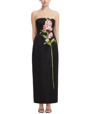 LEO LIN Rayna Embroidered Maxi Dress - Black