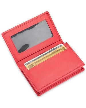 ROYCE New York Executive Leather Card Case - Pink