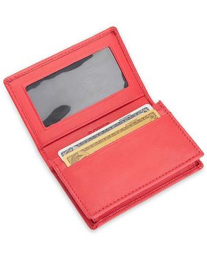 ROYCE New York Executive Leather Card Case - Pink