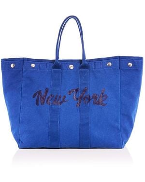 Alex Mill Perfect Weekend Cotton Tote - Blue
