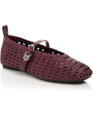 Rag & Bone Spire Mary Jane Flats - Purple