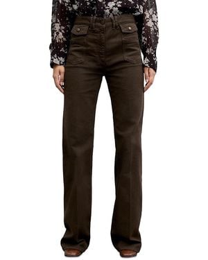 Gerard Darel Anna High Rise Flare Jeans - Black