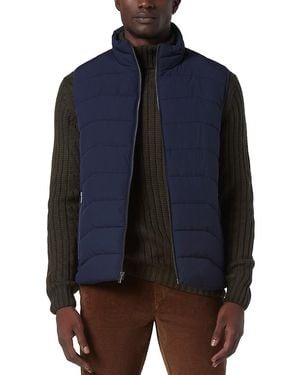 Andrew Marc Garrick Stretch Water Resistant Quilted Puffer Vest - Blue