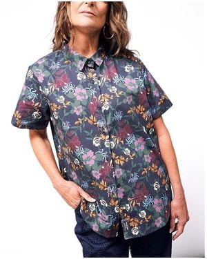 WILDFANG The Essential Button Up Shirt - Blue