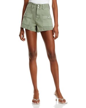 PAIGE Olivia Cargo Shorts - Green