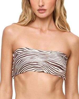 LSPACE L*Space Avalon Reversible Bandeau Bikini Top - Brown