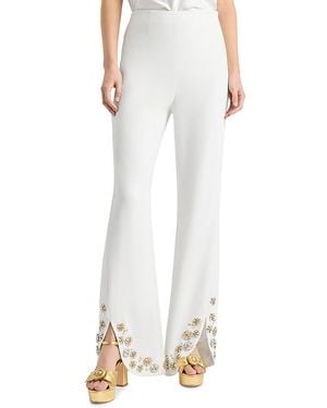 Cinq À Sept Tumbling Flowers Pants - White