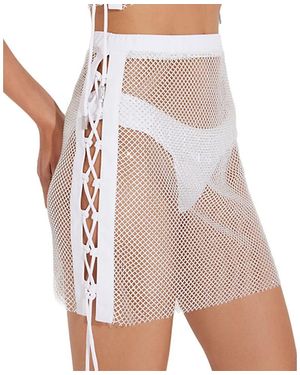 Moeva Alejandra Cover Up Skirt Resortwear - White