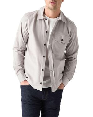 Robert Talbott Burton Pinwale Corduroy Shirt Jacket - Gray