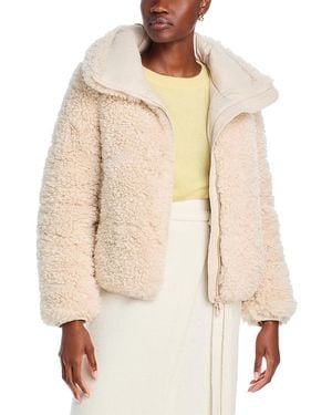 Save The Duck Kennie Faux Fur Puffer Jacket - Natural