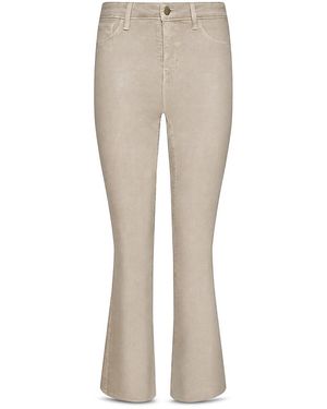 L'Agence Kendra High Rise Cropped Flared Jeans - Natural