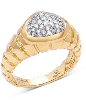 Marina B 18K Timo Diamond Pave Cluster Ring - Metallic