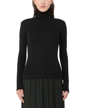 Weekend by Maxmara Teseo Wool & Silk Top - Black