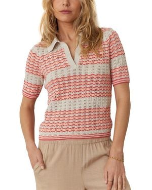 Marine Layer Spencer Polo Sweater - Red