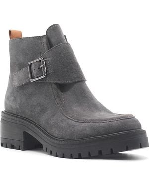 Gentle Souls Baden Suede Ankle Boots - Gray