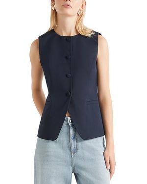 Marella Round Neck Vest - Blue