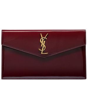 Saint Laurent Uptown Clutch - Red